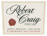 Robert Craig - Cabernet Sauvignon Estate Howell Mountain 2019