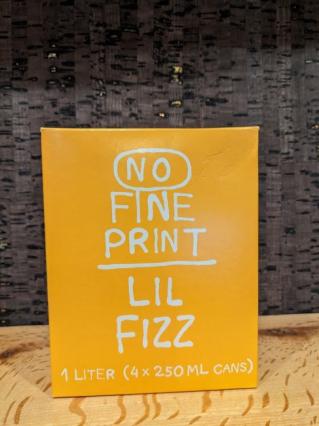 No Fine Print Fizz Cans 4pk (4 pack cans)